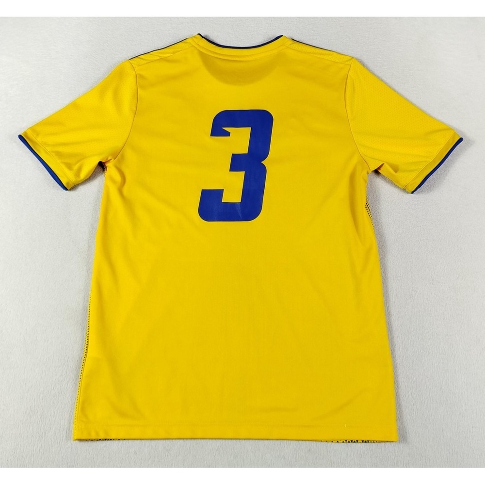 Adidas Shirt Youth 13-14Y Yellow Cancer Awareness Soccer Jersey 3 AEROREADY - Picture 2 of 13